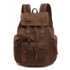 Men's Canvas Travel Drawstring Backpack - Blue Force Sports