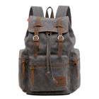 Men's Canvas Travel Drawstring Backpack - Blue Force Sports