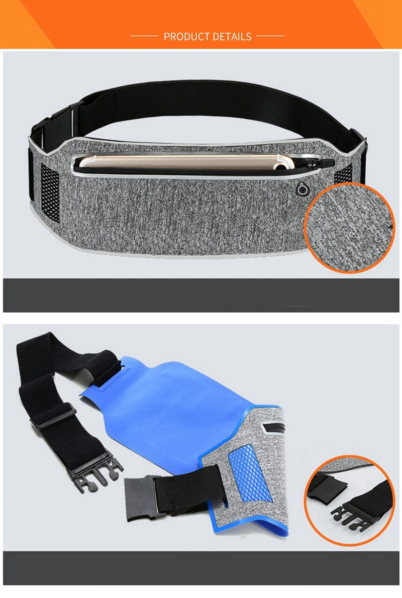 Ultra-Thin Waterproof Sport Waist Bag - Blue Force Sports