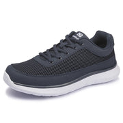 Men's Breathable Comfortable Lace-Up Sneakers - Blue Force Sports