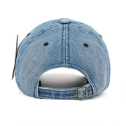 Demin Baseball Cap with Embroidery - Blue Force Sports