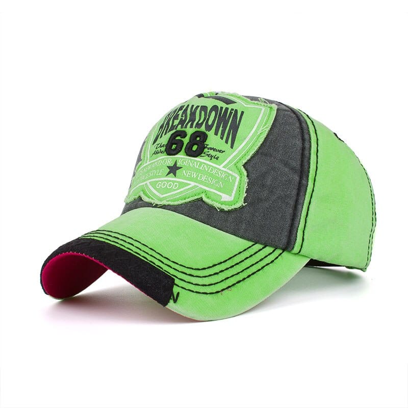 Demin Baseball Cap with Embroidery - Blue Force Sports