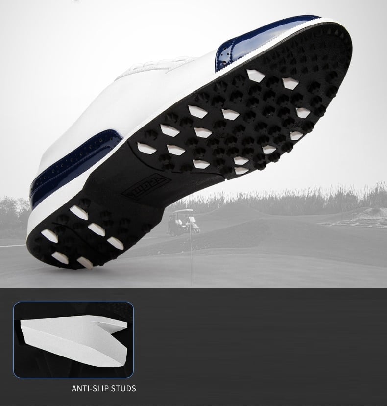 Waterproof Breathable Golf Shoes for Men - Blue Force Sports