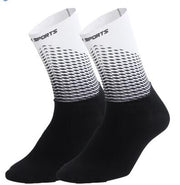 Gradient Color Compression Cycling Socks - Blue Force Sports