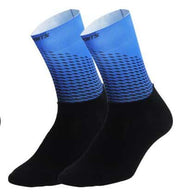 Gradient Color Compression Cycling Socks - Blue Force Sports