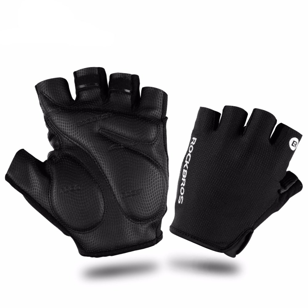 Shockproof Anti-Slip Unisex Cycling Half-Finger Gloves - Blue Force Sports