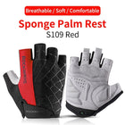 Shockproof Anti-Slip Unisex Cycling Half-Finger Gloves - Blue Force Sports