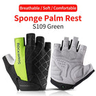 Shockproof Anti-Slip Unisex Cycling Half-Finger Gloves - Blue Force Sports