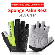 Shockproof Anti-Slip Unisex Cycling Half-Finger Gloves - Blue Force Sports