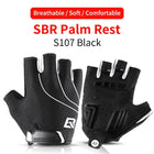 Shockproof Anti-Slip Unisex Cycling Half-Finger Gloves - Blue Force Sports