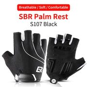 Shockproof Anti-Slip Unisex Cycling Half-Finger Gloves - Blue Force Sports