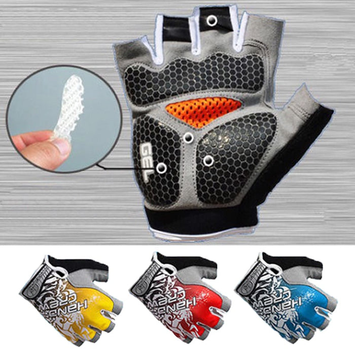Gel Padded Anti-Slip Sport Gloves - Blue Force Sports