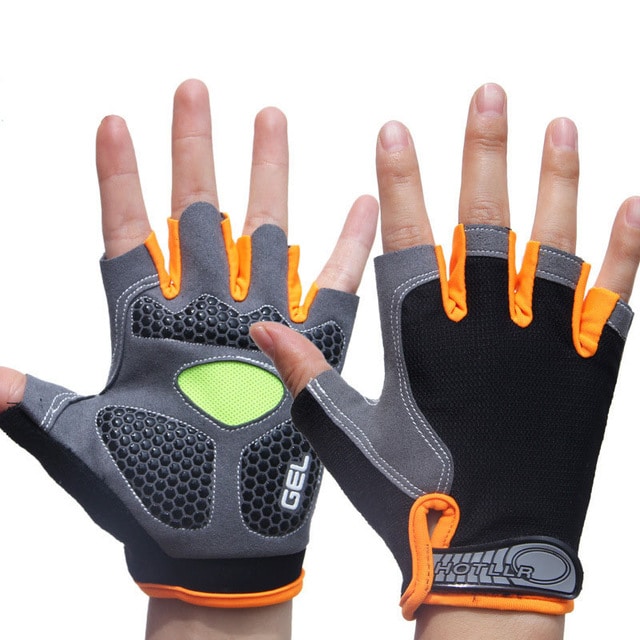 Gel Padded Anti-Slip Sport Gloves - Blue Force Sports