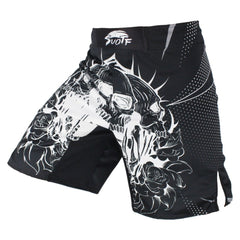 Breathable Loose Printed Muay Thai Trunks - Blue Force Sports