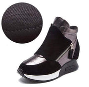 Women's Plush High Top Sneakers - Blue Force Sports