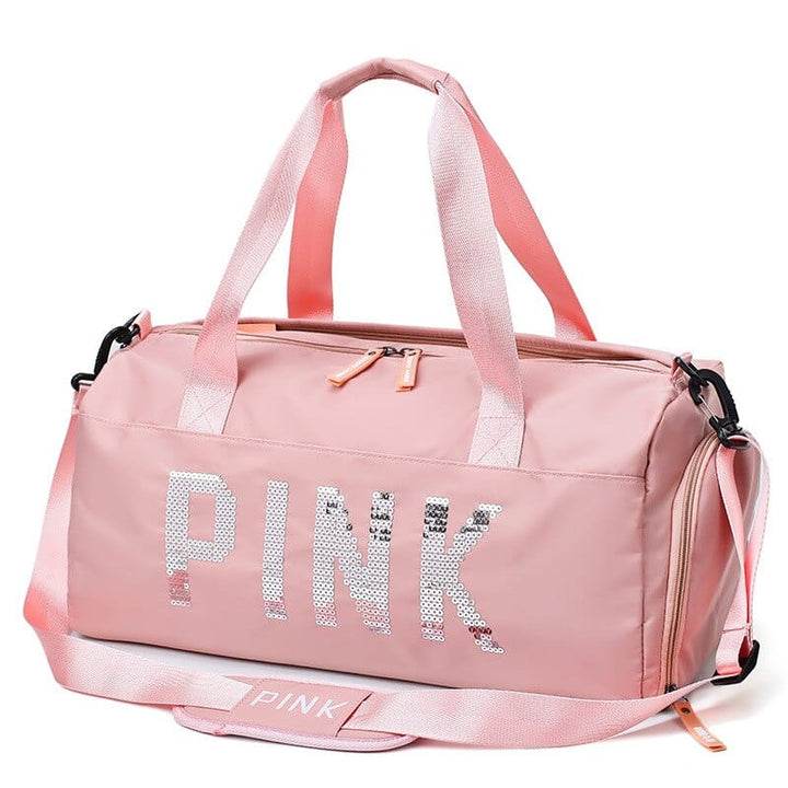 Sequined Pink Gym Bag - Blue Force Sports