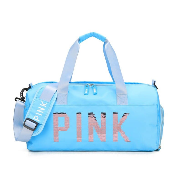 Sequined Pink Gym Bag - Blue Force Sports