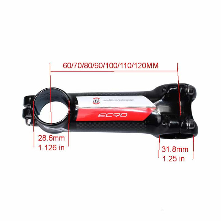 Carbon and Aluminium Alloy MTB Bicycle Stem - Blue Force Sports