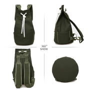 Men's Canvas Drawstring Backpack - Blue Force Sports