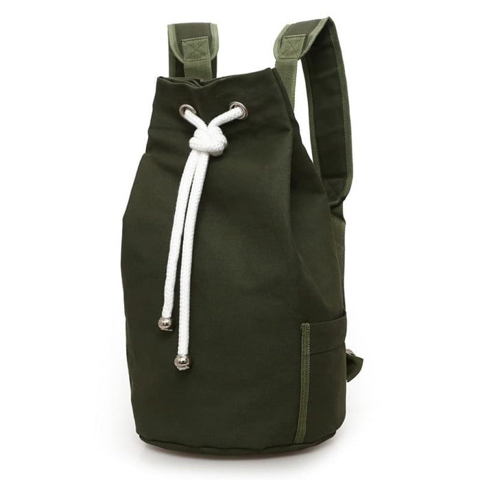 Men's Canvas Drawstring Backpack - Blue Force Sports