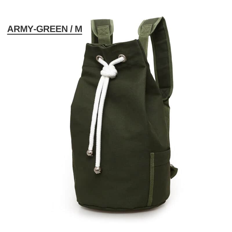 Men's Canvas Drawstring Backpack - Blue Force Sports