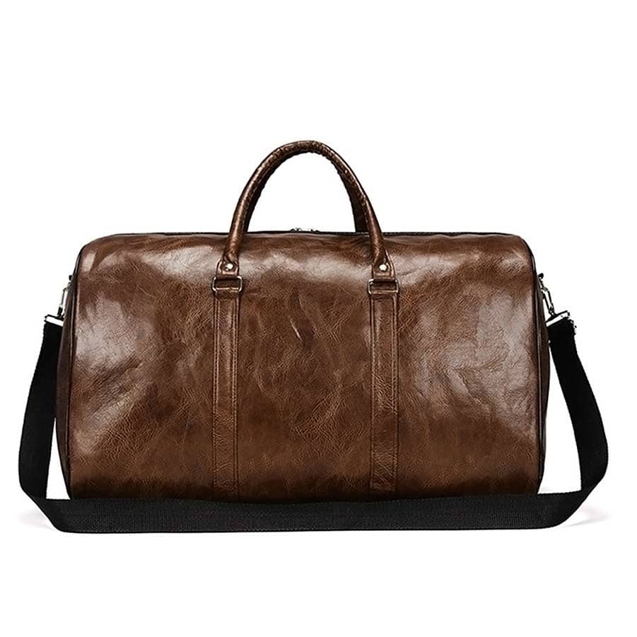 Vintage Eco-Leather Gym Bag - Blue Force Sports