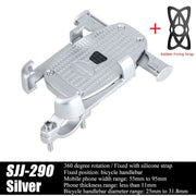 Adjustable Aluminum Bicycle Phone Holder - Blue Force Sports