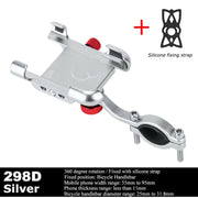 Adjustable Aluminum Bicycle Phone Holder - Blue Force Sports