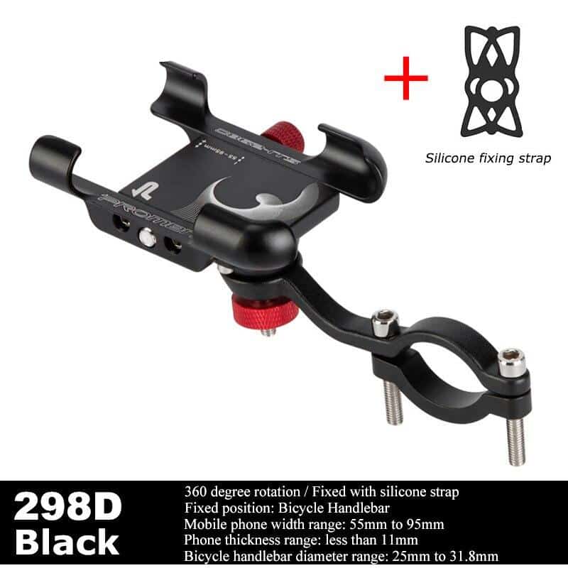 Adjustable Aluminum Bicycle Phone Holder - Blue Force Sports