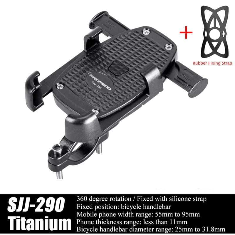 Adjustable Aluminum Bicycle Phone Holder - Blue Force Sports