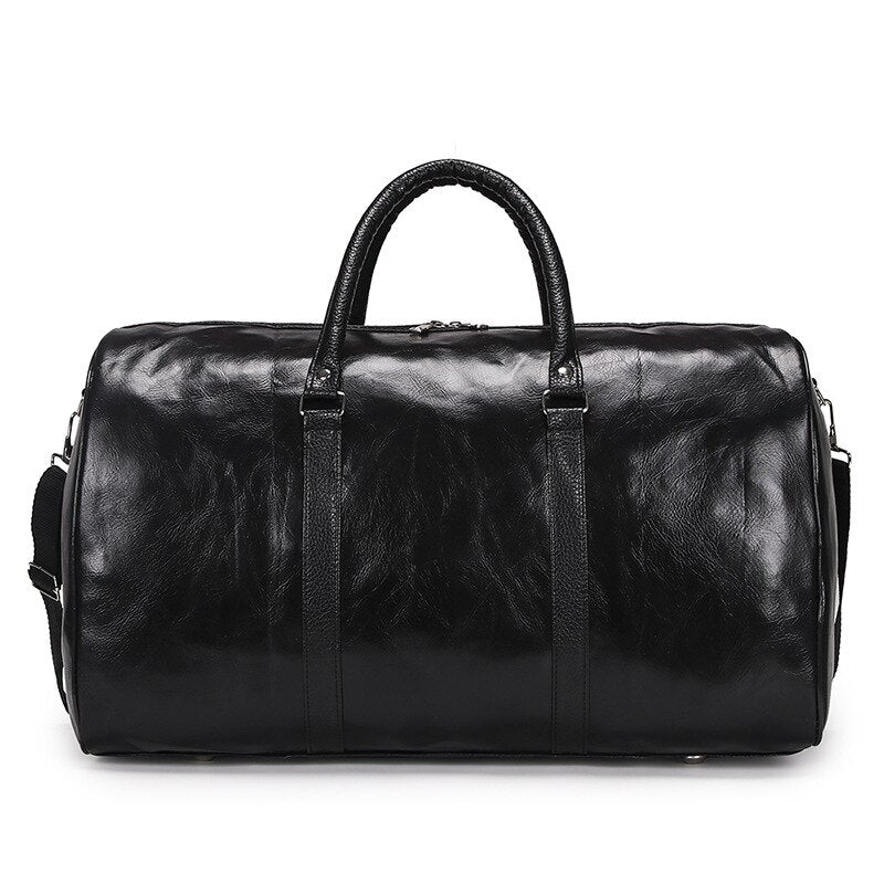 Vintage Eco-Leather Gym Bag - Blue Force Sports