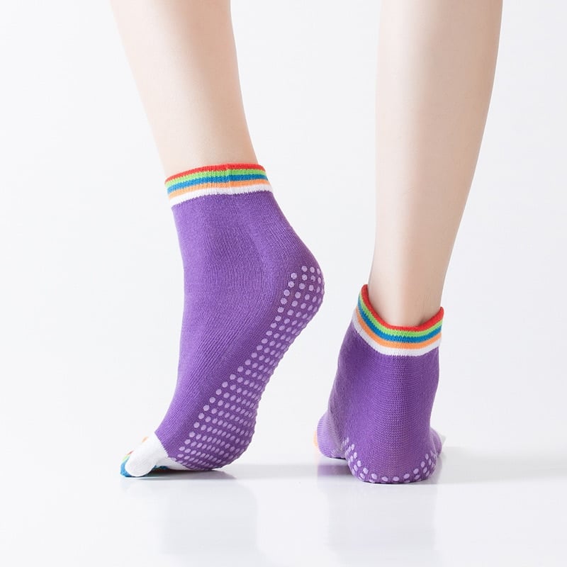 Women's Toe Yoga Socks - Blue Force Sports