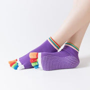 Women's Toe Yoga Socks - Blue Force Sports