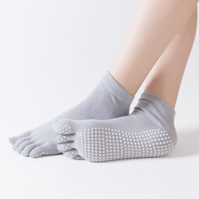 Women's Toe Yoga Socks - Blue Force Sports