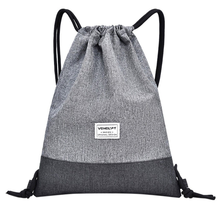 Two Tone Sports Drawstring Backpack - Blue Force Sports