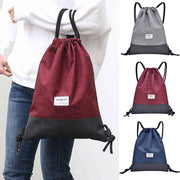 Two Tone Sports Drawstring Backpack - Blue Force Sports