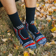 Men's Robotic Print Warm Running Socks - Blue Force Sports