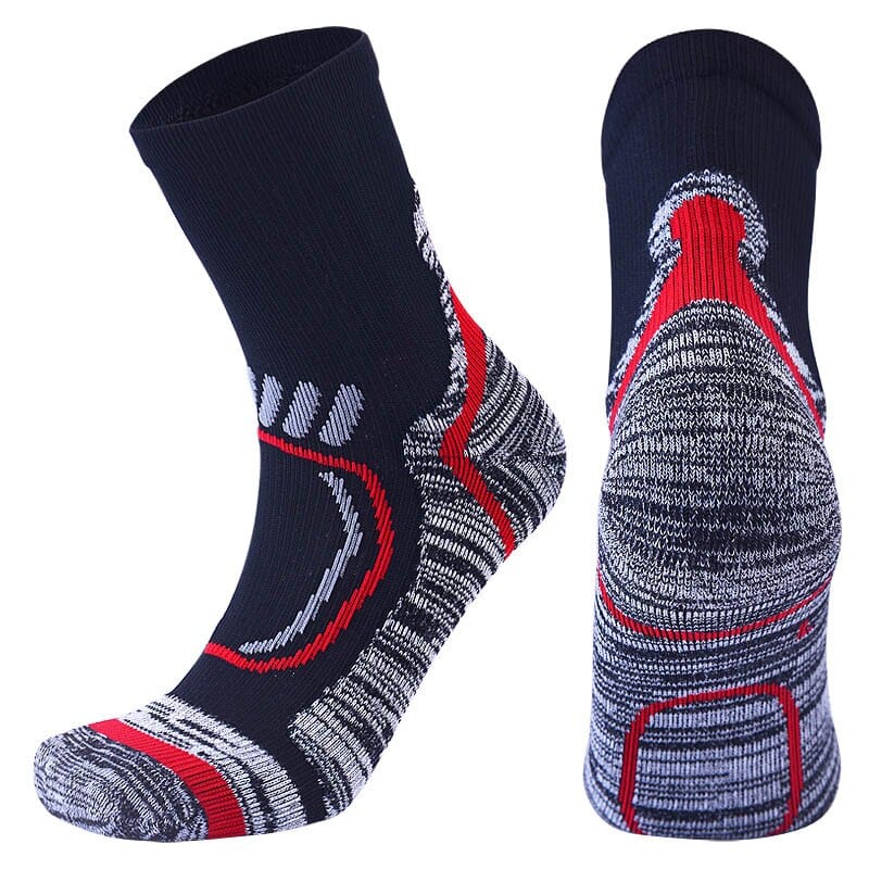 Men's Robotic Print Warm Running Socks - Blue Force Sports