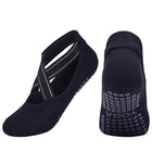 Women's Contrast Criss Cross Design Yoga Socks - Blue Force Sports
