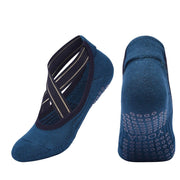 Women's Contrast Criss Cross Design Yoga Socks - Blue Force Sports
