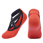 Women's Contrast Criss Cross Design Yoga Socks - Blue Force Sports