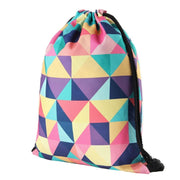 Wome's Mosaic Print Drawstring Backpack - Blue Force Sports