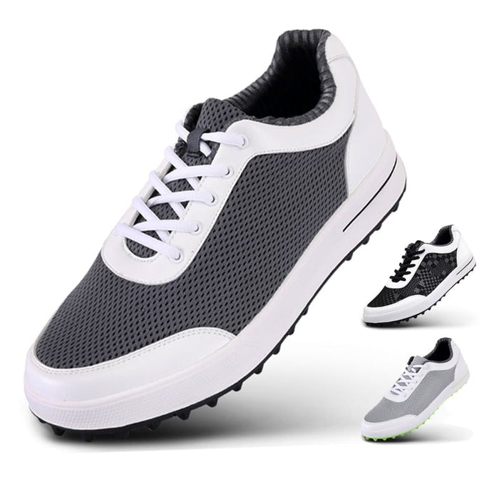 Men's Breathable Mesh Golf Shoes - Blue Force Sports