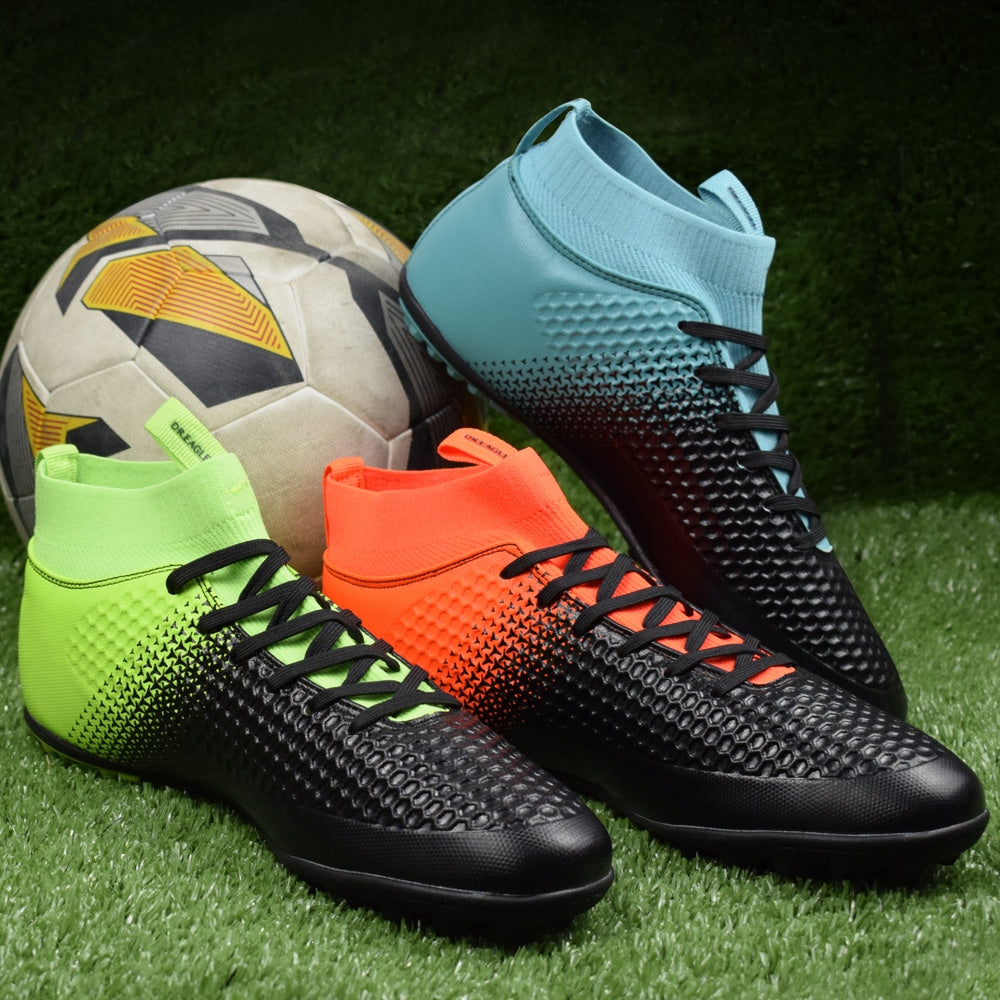 Indoor High Ankle Football Sneakers - Blue Force Sports