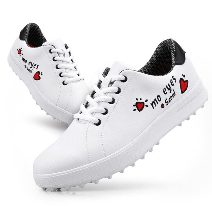 Women's PU Leather Printed Sneakers - Blue Force Sports