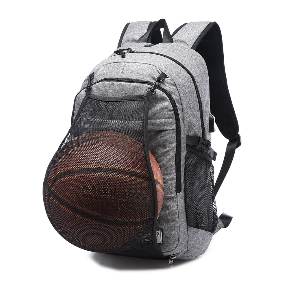 USB Canvas Backpack with Mesh Bag - Blue Force Sports