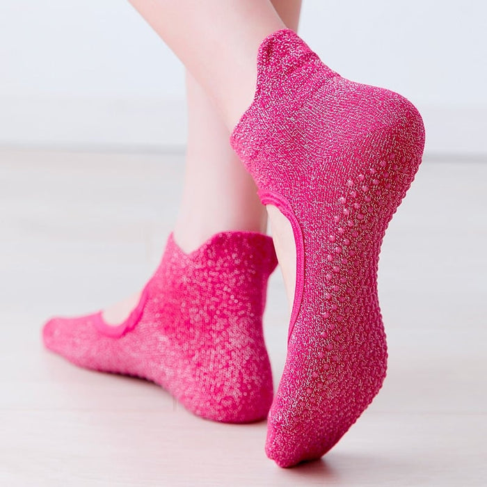 Women's Anti-Slip Breathable Yoga Socks - Blue Force Sports