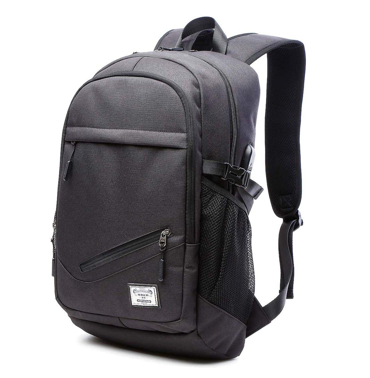 USB Canvas Backpack with Mesh Bag - Blue Force Sports