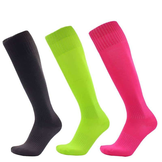 Fluorescent Color Basic Sports Compression Socks - Blue Force Sports