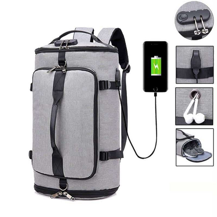 Anti-theft Gym Bag - Blue Force Sports